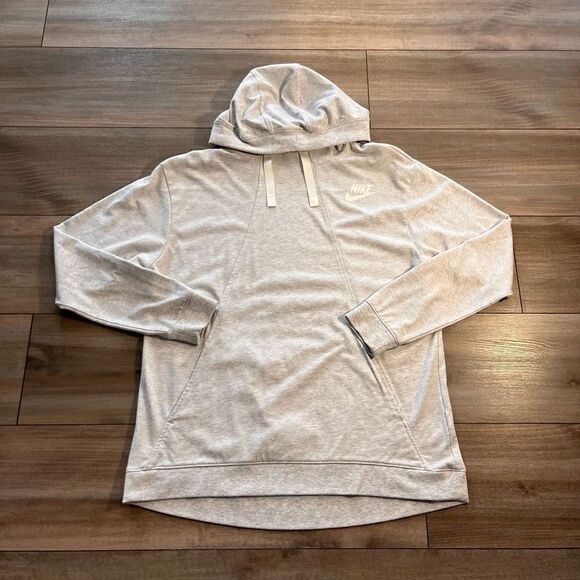 ‎Nike Grey Athletic Workout Pullover Women Medium - Picture 1 of 4